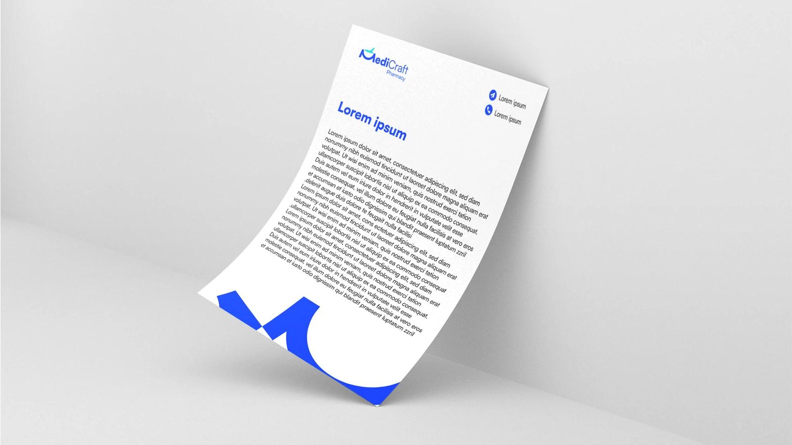 MediCraft letterhead and documentation